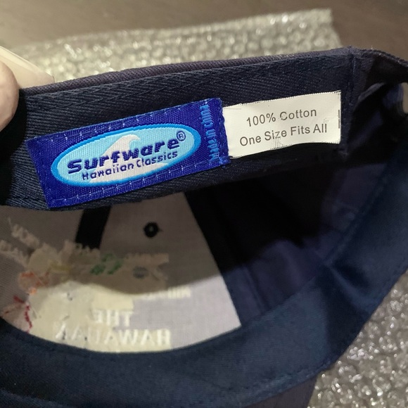 Vintage Hawaiian Islands Navy Hat Cap Adjustable StrapBack One Size New Navy - Picture 4 of 5